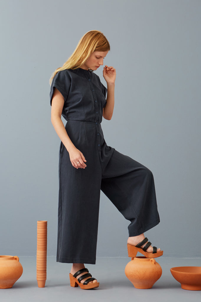 Mary Jo Jumpsuit in Fossil